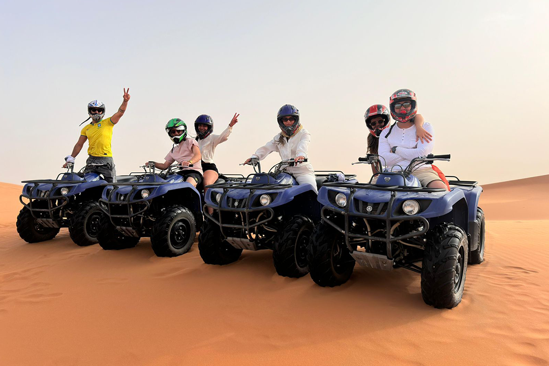 Merzouga ATV Quad Biking in Morocco Sahara desert